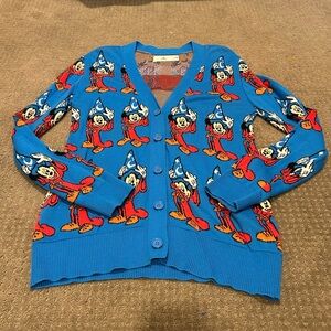 Rare Mickey Fantasia 80th Anniversary Cardigan Sweater